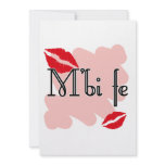 M'bi fe - Bambara - I Love You invitations