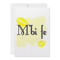 M'bi fe - Bambara - I Love You Invite