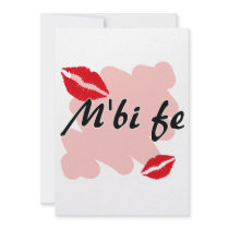 M'bi fe - Bambara - I Love You Announcements