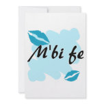 M'bi fe - Bambara - I Love You invitations