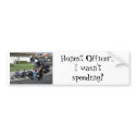 mc cop, Honest Officer,, I wasn't speeding! bumper stickers