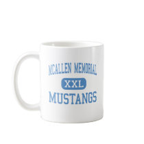 McAllen Memorial - Mustangs - High - McAllen Texas mugs by customteamsportswear McAllen Memorial - Mustangs - High - McAllen Texas mugs