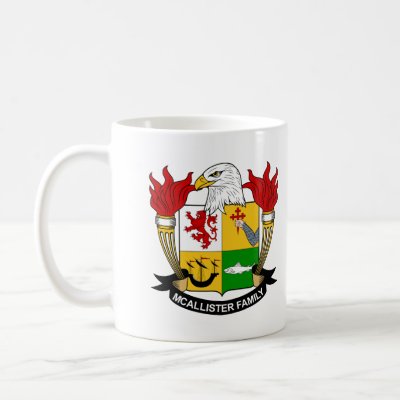 McAllister Family Crest Mug by coatsofarms