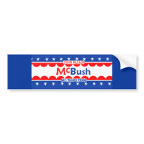 McBUSH NO THIRD TERM Bumper Sticker