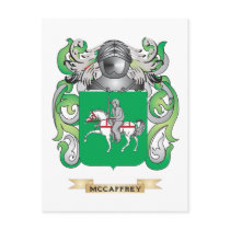 McCaffrey Coat of Arms (Family Crest) Postcard