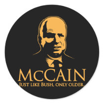 mccain2 round stickers