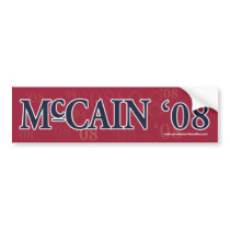 McCain 08 Bumper Sticker bumper stickers by joecsanders McCain 08 Bumper Sticker bumper stickers