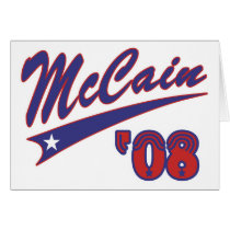 McCain 08 Swoosh Greeting Card