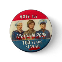 McCain 100 Year War Button (Version)