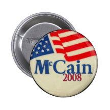 McCain 2008 Flag Button
