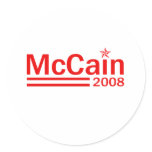 MCCAIN 2008 T-SHIRT STICKER