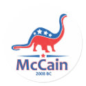 McCain Brontosaurus stickers by jamierushad McCain Brontosaurus stickers