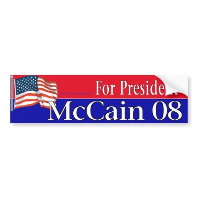 McCain Bumper Stickers by bumper2bumper