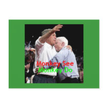 McCain Bush Hug Postcard