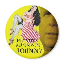 McCain Candystripe Pinup Magnet