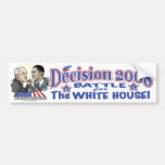 McCain contra la batalla de Obama 2008 Etiqueta De Parachoque