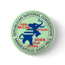 McCAIN Convention anti OBAMA Button