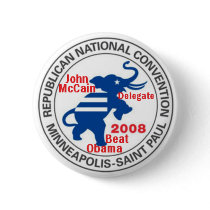 McCAIN Convention anti OBAMA Button