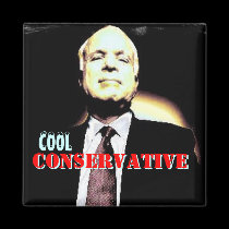 McCain COOL CONSERVATIVE Square Magnet