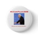 McCain Debate Monster Button by incendiarytees McCain Debate Monster Button