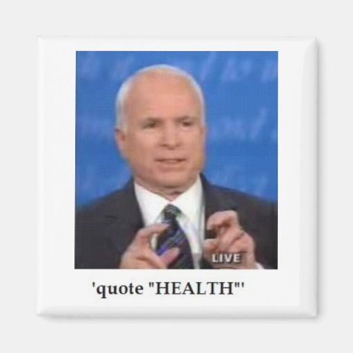McCain Finger Quotes Magnet