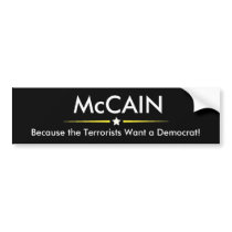 McCAIN for President Bumper Sticker bumper stickers