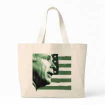 McCain Green US Flag Tote bags