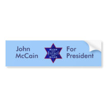 McCain ISRAEL Supports Bumper Sticker bumper stickers by samappleby McCain ISRAEL Supports Bumper Sticker bumper stickers