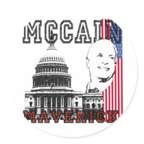 McCain Maverick Patriotic Sticker