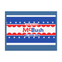 McCain McBUSH Postcard