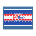 McCain McBUSH Postcard