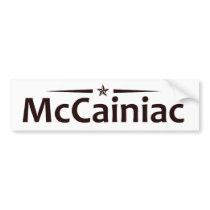 McCain, McCainiac bumper stickers by jamierushad McCain, McCainiac bumper stickers