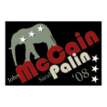 McCain Palin '08 Poster Banner posters by emcityturtle McCain Palin '08 Poster Banner posters