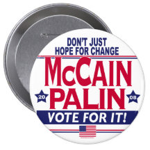 McCain Palin 2008 Pinback Button