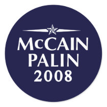 McCain Palin 2008 Sticker by mccainshirts McCain Palin 2008 Sticker