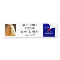 MCCAIN/PALIN BLONDE FIRST LADIES ... - Customized bumper stickers