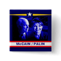 McCain / Palin Bluetone Button by elfyboy McCain / Palin Bluetone Button
