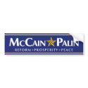 McCain-Palin Bumper Sticker bumper stickers