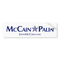 McCain-Palin Bumper Sticker bumper stickers