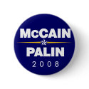 McCain Palin Buttons, Support John McCain Buttons