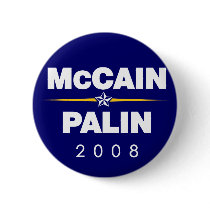 McCain Palin Buttons, Support John McCain Buttons