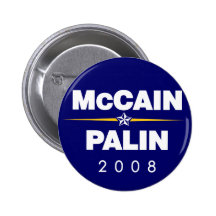 McCain Palin Buttons, Support John McCain Buttons