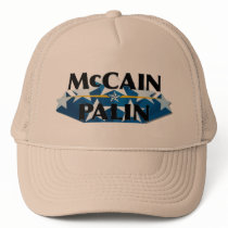 McCain Palin Khaki Logo hat
