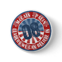 McCain Palin Leaders we can believe in buttons