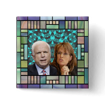 McCain/Palin Mosaic Square Button by elfyboy McCain/Palin Mosaic Square Button