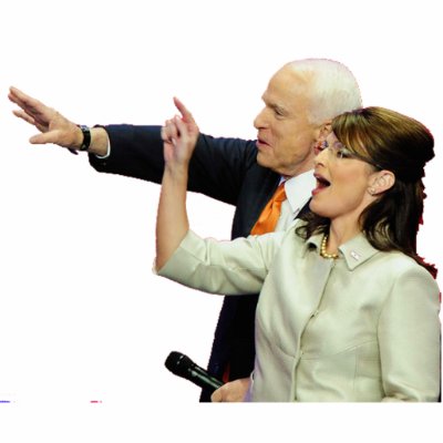 McCain Palin Acrylic Cut Outs by akiliking