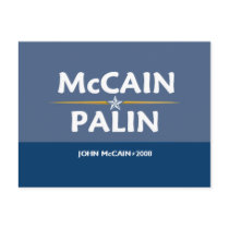 McCain Palin Pres VP Postcard by samappleby McCain Palin Pres VP Postcard