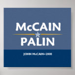 McCain Palin Pres VP Poster