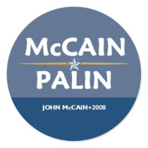 McCain Palin Pres VP Sticker by samappleby McCain Palin Pres VP Sticker
