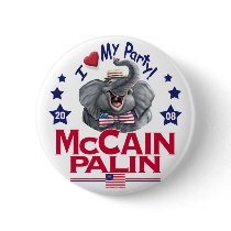 McCain Palin Republican Elephant buttons by Women4Palin McCain Palin Republican Elephant buttons